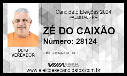 Candidato ZÉ DO CAIXÃO 2024 - PALMITAL - Eleições