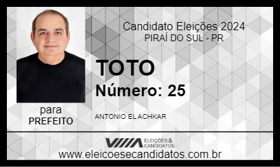 Candidato TOTO 2024 - PIRAÍ DO SUL - Eleições