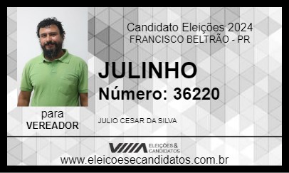 Candidato JULINHO 2024 - FRANCISCO BELTRÃO - Eleições