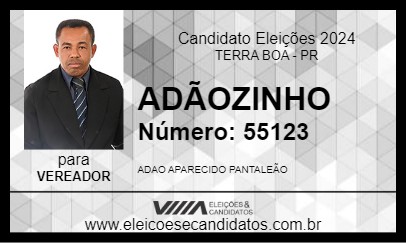 Candidato ADÃOZINHO 2024 - TERRA BOA - Eleições