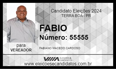 Candidato FABIO 2024 - TERRA BOA - Eleições