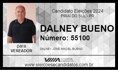 Candidato DALNEY BUENO 2024 - PIRAÍ DO SUL - Eleições