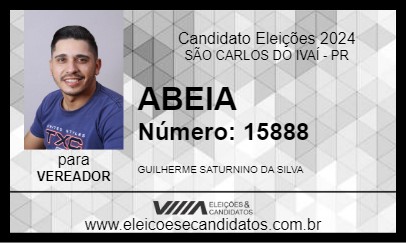 Candidato ABEIA 2024 - SÃO CARLOS DO IVAÍ - Eleições