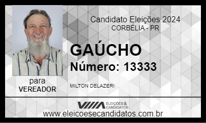 Candidato GAÚCHO 2024 - CORBÉLIA - Eleições