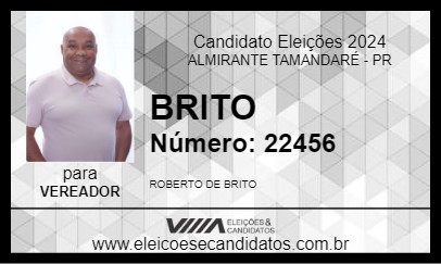 Candidato BRITO 2024 - ALMIRANTE TAMANDARÉ - Eleições