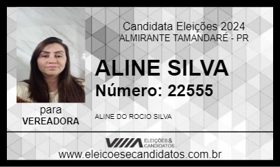 Candidato ALINE SILVA 2024 - ALMIRANTE TAMANDARÉ - Eleições