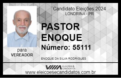 Candidato PASTOR ENOQUE 2024 - LONDRINA - Eleições