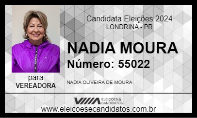 Candidato NADIA MOURA 2024 - LONDRINA - Eleições