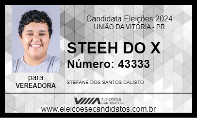 Candidato STEEH DO X 2024 - UNIÃO DA VITÓRIA - Eleições