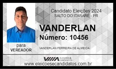 Candidato VANDERLAN 2024 - SALTO DO ITARARÉ - Eleições