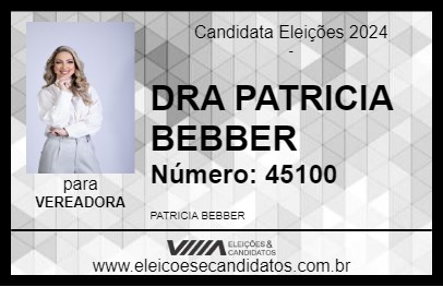 Candidato DRA PATRICIA BEBBER 2024 - CASCAVEL - Eleições