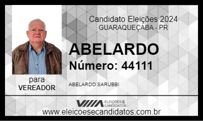 Candidato ABELARDO 2024 - GUARAQUEÇABA - Eleições