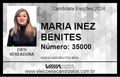 Candidato MARIA INEZ BENITES 2024 - MARIALVA - Eleições