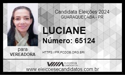 Candidato LUCIANE 2024 - GUARAQUEÇABA - Eleições