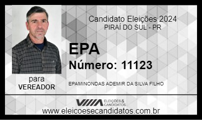 Candidato EPA 2024 - PIRAÍ DO SUL - Eleições