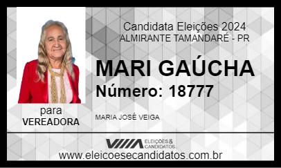 Candidato MARI GAÚCHA 2024 - ALMIRANTE TAMANDARÉ - Eleições