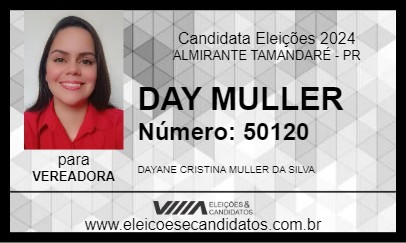 Candidato DAY MULLER 2024 - ALMIRANTE TAMANDARÉ - Eleições