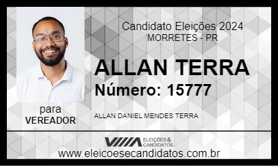 Candidato ALLAN TERRA 2024 - MORRETES - Eleições