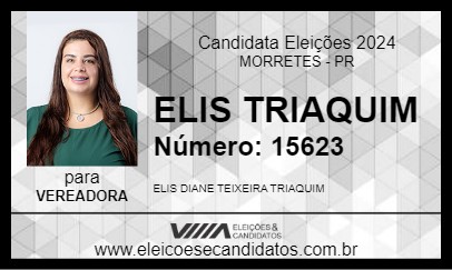 Candidato ELIS TRIAQUIM 2024 - MORRETES - Eleições