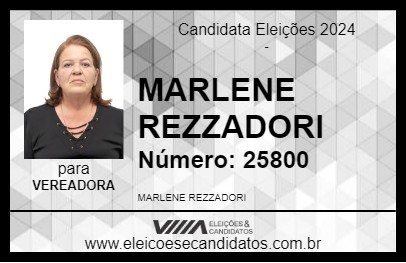 Candidato MARLENE REZZADORI 2024 - CASCAVEL - Eleições