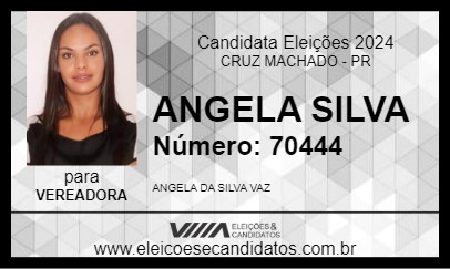 Candidato ANGELA SILVA 2024 - CRUZ MACHADO - Eleições