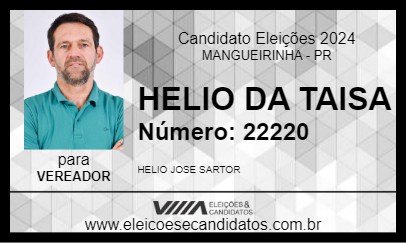 Candidato HELIO DA TAISA 2024 - MANGUEIRINHA - Eleições