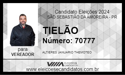 Candidato TIELÃO 2024 - SÃO SEBASTIÃO DA AMOREIRA - Eleições