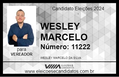 Candidato WESLEY MARCELO 2024 - ARAUCÁRIA - Eleições