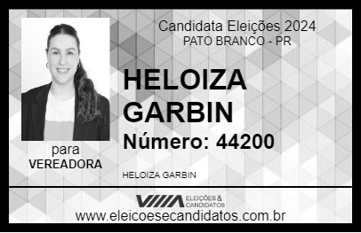 Candidato HELOIZA GARBIN 2024 - PATO BRANCO - Eleições