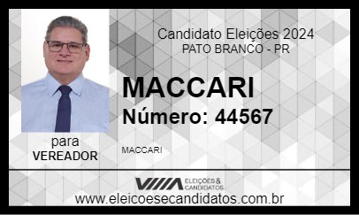 Candidato MACCARI 2024 - PATO BRANCO - Eleições