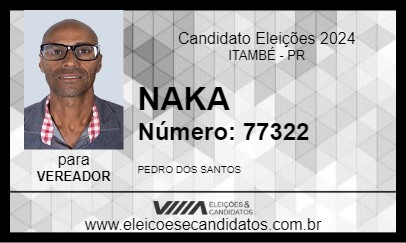 Candidato NAKA 2024 - ITAMBÉ - Eleições