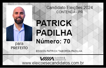 Candidato PATRICK PADILHA 2024 - CONTENDA - Eleições