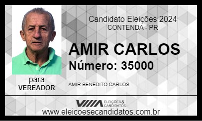 Candidato AMIR CARLOS 2024 - CONTENDA - Eleições