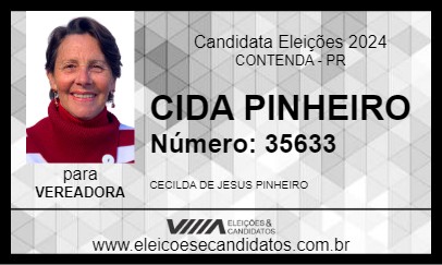 Candidato CIDA PINHEIRO 2024 - CONTENDA - Eleições