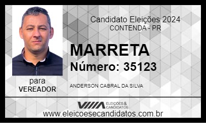 Candidato MARRETA 2024 - CONTENDA - Eleições