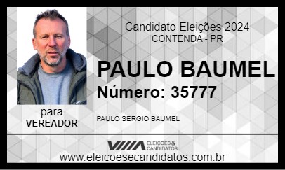 Candidato PAULO BAUMEL 2024 - CONTENDA - Eleições