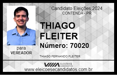 Candidato THIAGO FLEITER 2024 - CONTENDA - Eleições