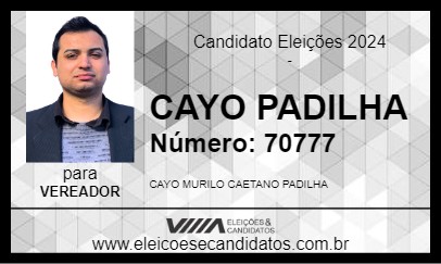 Candidato CAYO PADILHA 2024 - CONTENDA - Eleições