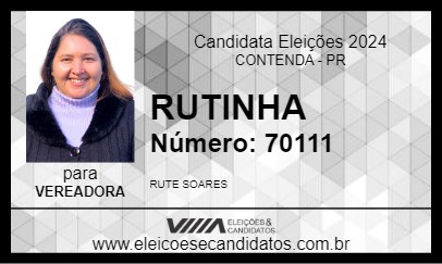 Candidato RUTINHA 2024 - CONTENDA - Eleições