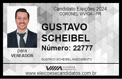 Candidato GUSTAVO SCHEIBEL 2024 - CORONEL VIVIDA - Eleições