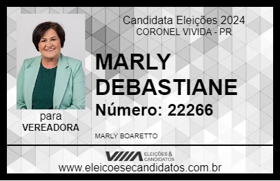 Candidato MARLY DEBASTIANE 2024 - CORONEL VIVIDA - Eleições