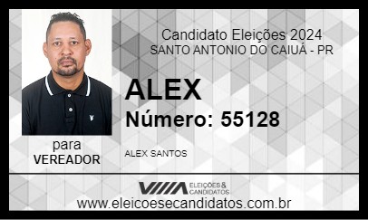 Candidato ALEX 2024 - SANTO ANTONIO DO CAIUÁ - Eleições