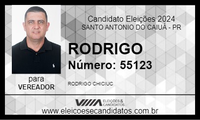 Candidato RODRIGO 2024 - SANTO ANTONIO DO CAIUÁ - Eleições