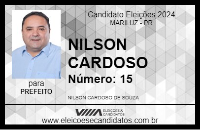 Candidato NILSON CARDOSO 2024 - MARILUZ - Eleições