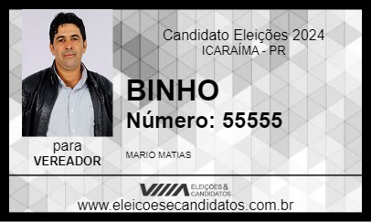 Candidato BINHO 2024 - ICARAÍMA - Eleições