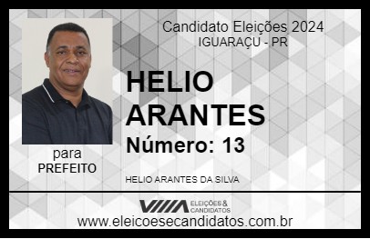 Candidato HELIO ARANTES 2024 - IGUARAÇU - Eleições