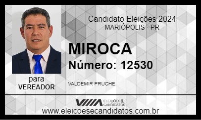 Candidato MIROCA 2024 - MARIÓPOLIS - Eleições