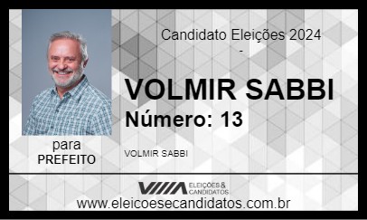 Candidato VOLMIR SABBI 2024 - PATO BRANCO - Eleições