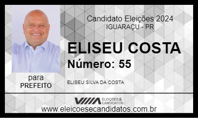 Candidato ELISEU COSTA 2024 - IGUARAÇU - Eleições