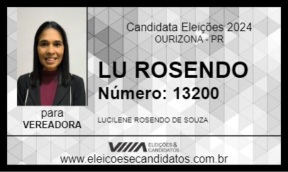 Candidato LU ROSENDO 2024 - OURIZONA - Eleições